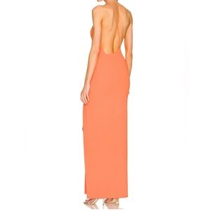 Solace London Vibrant Coral Orange Backless Dress size 2
